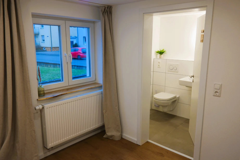 Ferienwohnung Bad Neustadt – Apartment 1 Schlafbereich